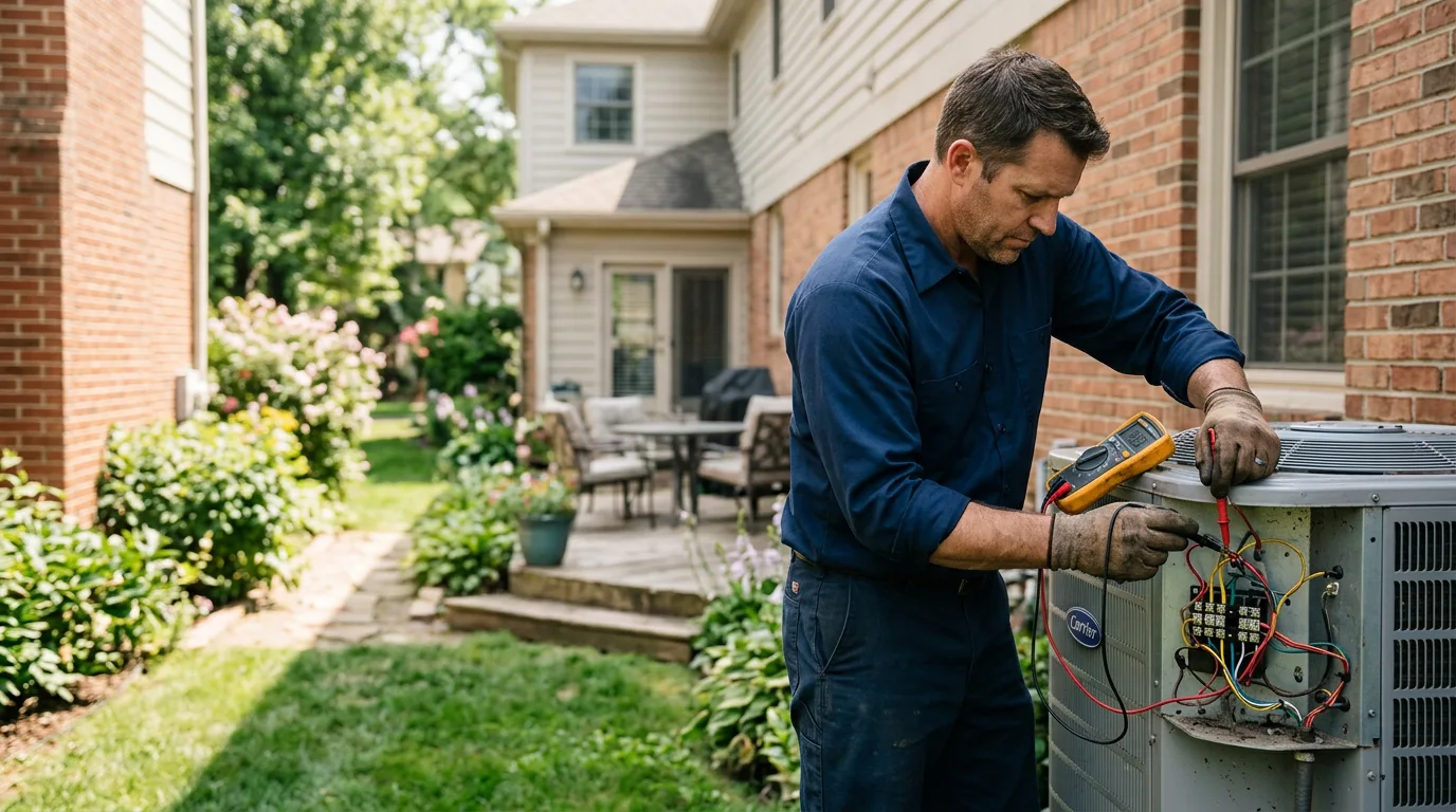 HVAC technician working near Bristol, TN